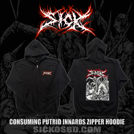 Consuming Putrid Innards Zipper Hoodie